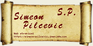 Simeon Pilčević vizit kartica